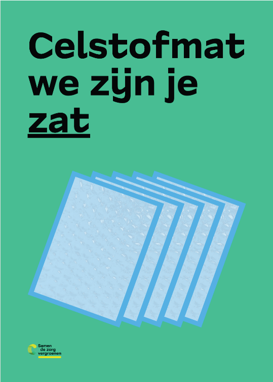 Campagneposter van het LUMC met de tekst: 'Celstofmat, we zijn je zat'.